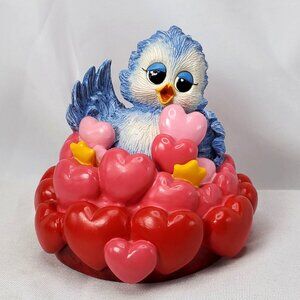 Sonshine Promises Blue Bird Figurine #2573 "I Love You With All My Hearts" 1998